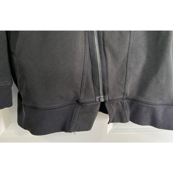 Lululemon Mula Bundle Wrap Black Asymmetrical Jacket Full Zip Moto Womens 6 or 8 - Picture 5 of 8